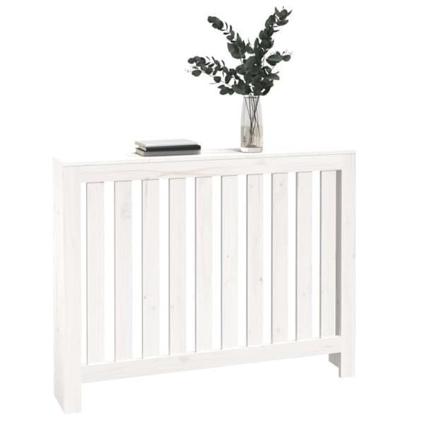 Radiatorskjuler 108,5x19x84 cm massivt fyrretræ hvid - Radiatorskjuler - Radiatorskjulere - Home & Living