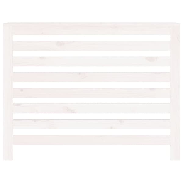 radiatorskjuler 108,5x19x84 cm massivt fyrretræ hvid