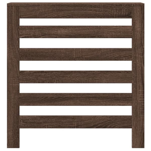 radiatorskjuler 78x20x82 cm konstrueret træ brun egetræsfarvet