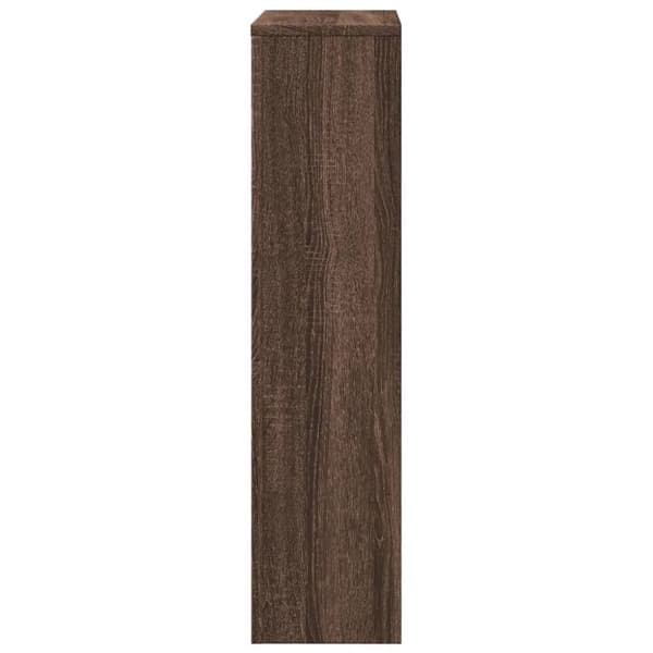 radiatorskjuler 78x20x82 cm konstrueret træ brun egetræsfarvet