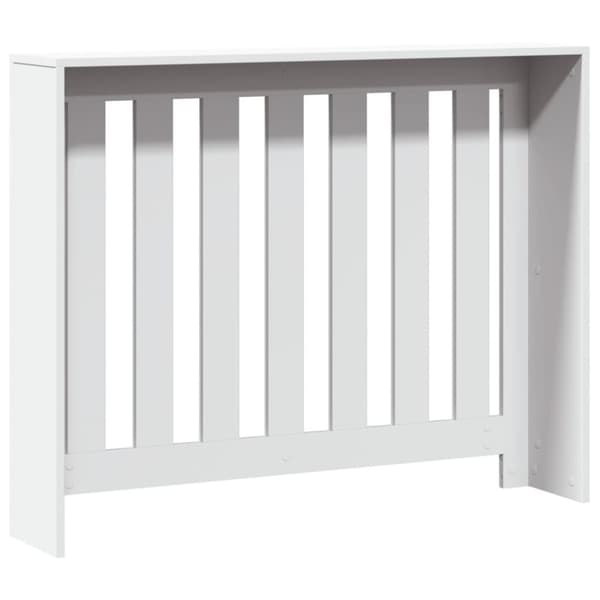 radiatorskjuler 104x20x82 cm konstrueret træ hvid