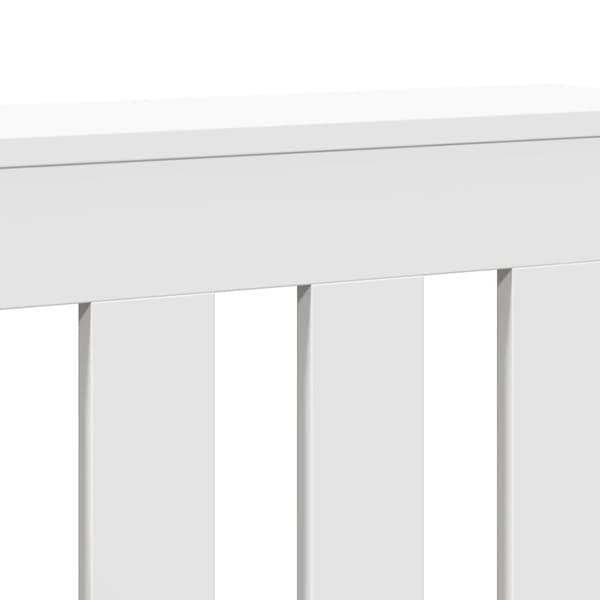 radiatorskjuler 104x20x82 cm konstrueret træ hvid