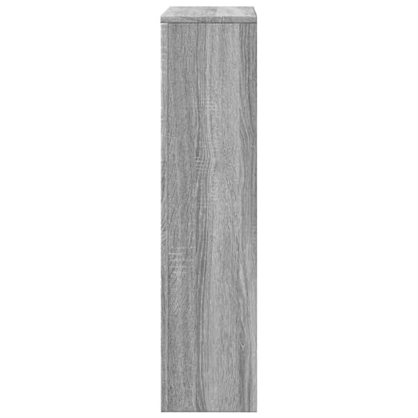 radiatorskjuler 104x20x82 cm konstrueret træ grå sonoma-eg