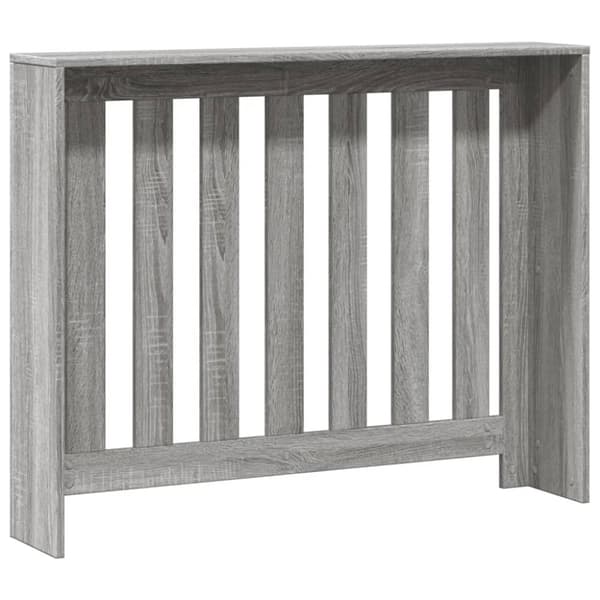 radiatorskjuler 104x20x82 cm konstrueret træ grå sonoma-eg
