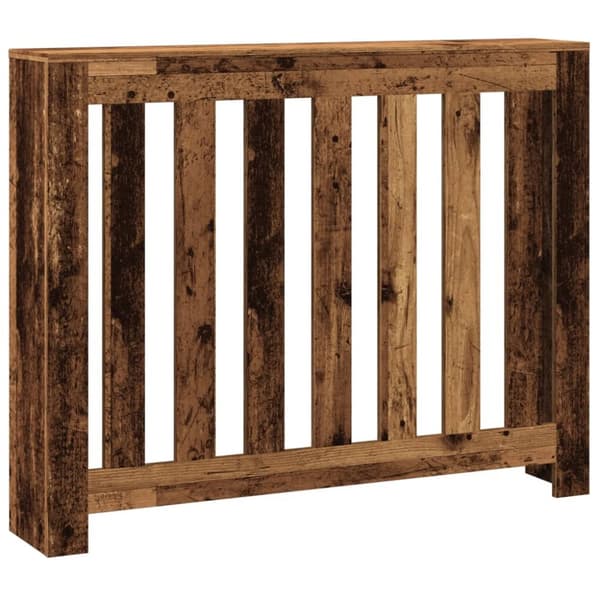radiatorskjuler 104x20x82 cm konstrueret træ antikt træ