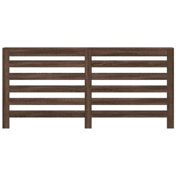 radiatorskjuler 175x20x82 cm konstrueret træ brun egetræsfarvet