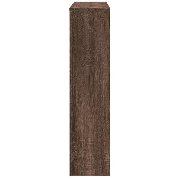 radiatorskjuler 175x20x82 cm konstrueret træ brun egetræsfarvet