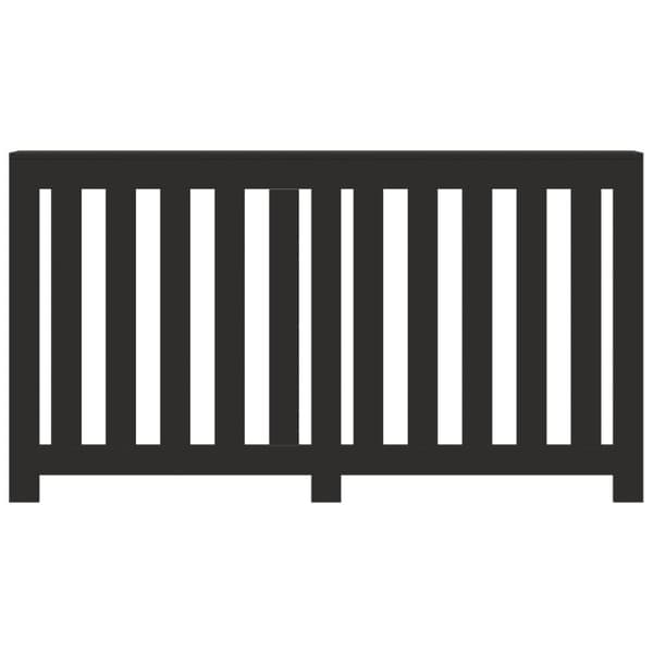 radiatorskjuler 149x20x82 cm konstrueret træ sort