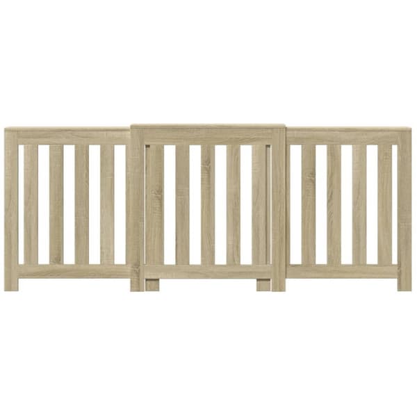 radiatorskjuler 205x21,5x83,5 cm konstrueret træ sonoma-eg