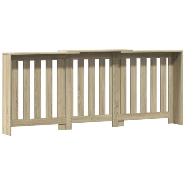 radiatorskjuler 205x21,5x83,5 cm konstrueret træ sonoma-eg