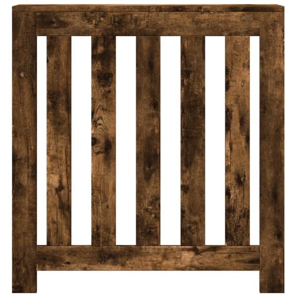 radiatorskjuler 78x20x82 cm konstrueret træ røget egetræsfarve