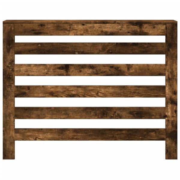 radiatorskjuler 104x20x82 cm konstrueret træ røget egetræsfarve