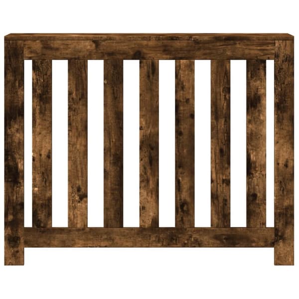 radiatorskjuler 104x20x82 cm konstrueret træ røget egetræsfarve