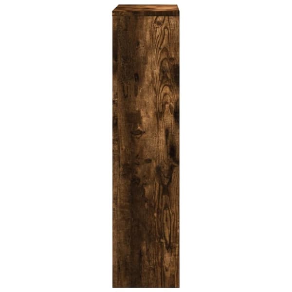 radiatorskjuler 104x20x82 cm konstrueret træ røget egetræsfarve