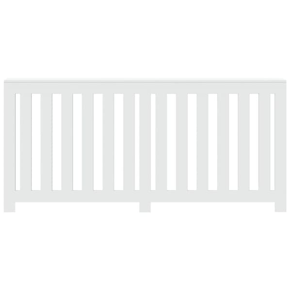 radiatorskjuler 175x20x82 cm konstrueret træ hvid