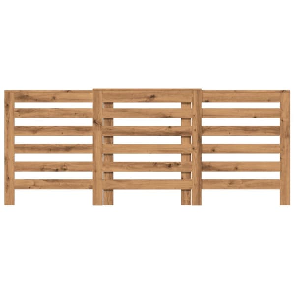 radiatorskjuler 205x21,5x83,5 cm konstrueret træ egetræsfarvet