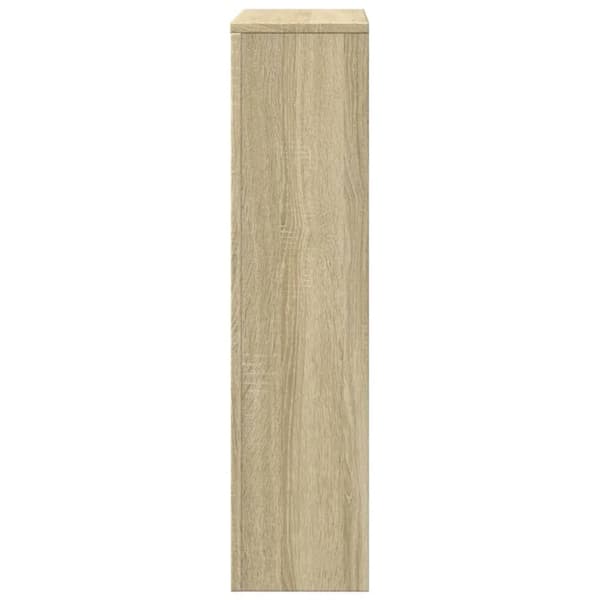 radiatorskjuler 78x20x82 cm konstrueret træ sonoma-eg
