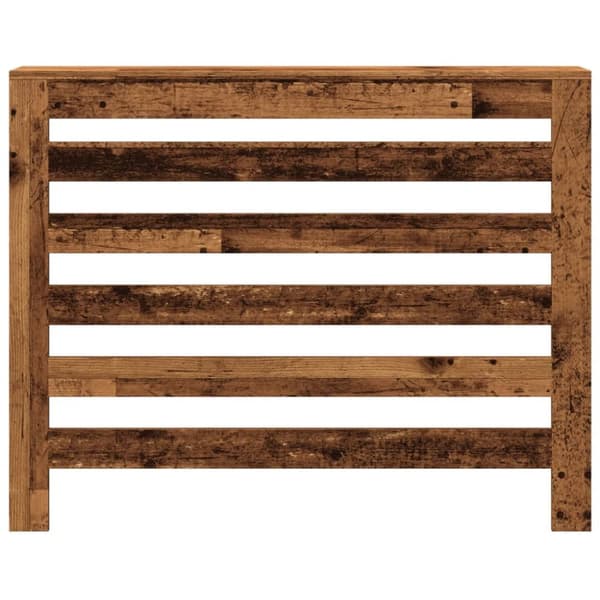 radiatorskjuler 104x20x82 cm konstrueret træ antikt træ