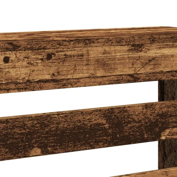 radiatorskjuler 104x20x82 cm konstrueret træ antikt træ