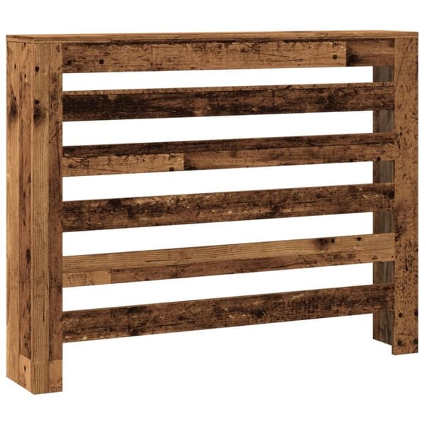 radiatorskjuler 104x20x82 cm konstrueret træ antikt træ