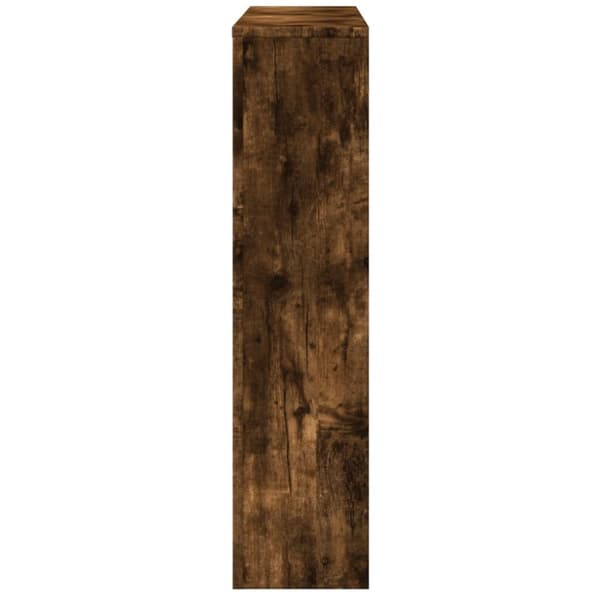radiatorskjuler 175x20x82 cm konstrueret træ røget egetræsfarve