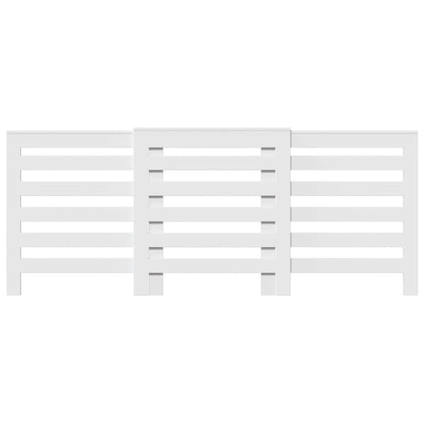 radiatorskjuler 205x21,5x83,5 cm konstrueret træ hvid