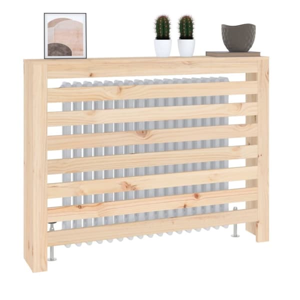 radiatorskjuler 108,5x19x84 cm massivt fyrretræ