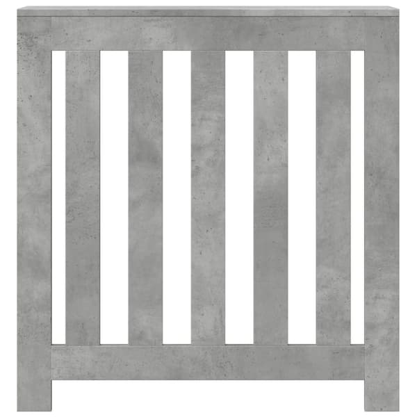 radiatorskjuler 78x20x82 cm konstrueret træ betongrå