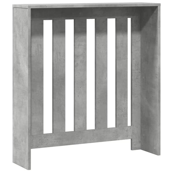 radiatorskjuler 78x20x82 cm konstrueret træ betongrå
