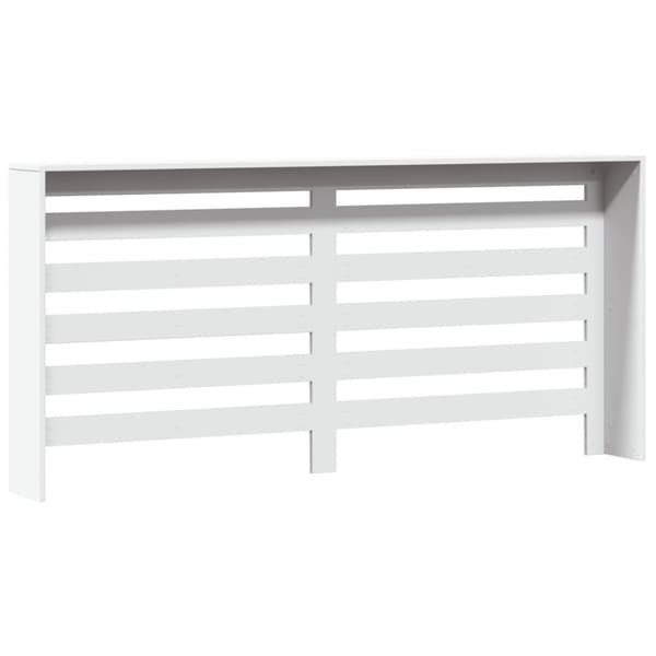 radiatorskjuler 175x20x82 cm konstrueret træ hvid