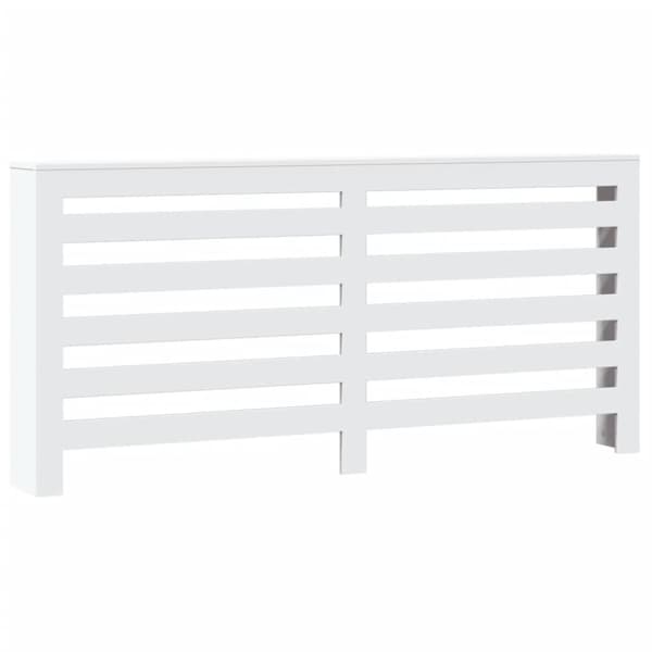 radiatorskjuler 175x20x82 cm konstrueret træ hvid