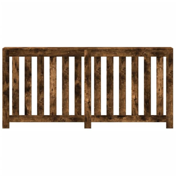 radiatorskjuler 175x20x82 cm konstrueret træ røget egetræsfarve