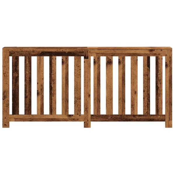 radiatorskjuler 175x20x82 cm konstrueret træ antikt træ