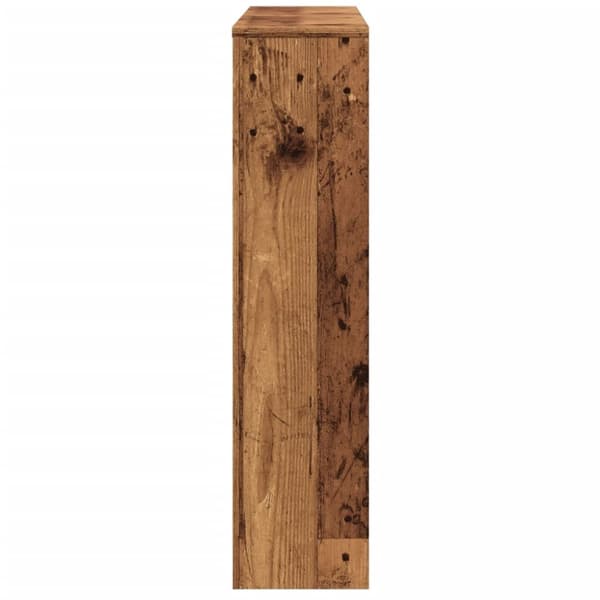 radiatorskjuler 175x20x82 cm konstrueret træ antikt træ