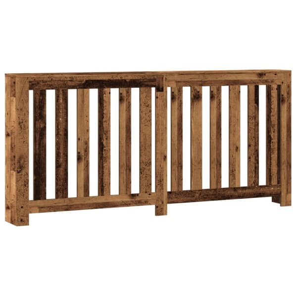 radiatorskjuler 175x20x82 cm konstrueret træ antikt træ