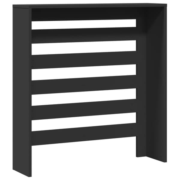 vidaXL radiatorskjuler 78x20x82 cm konstrueret træ sort