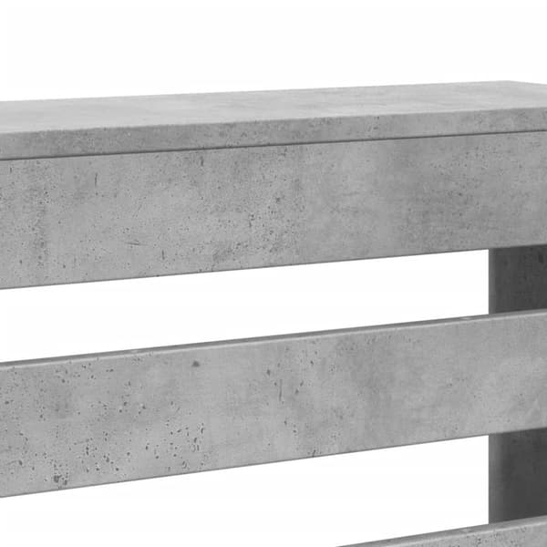 vidaXL Lämpöpatterin suoja betoninharmaa 78x20x82 cm tekninen puu