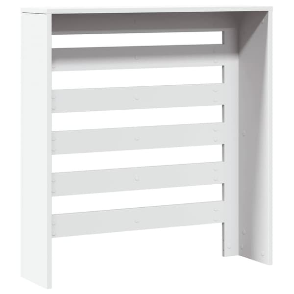 vidaXL radiatorskjuler 78x20x82 cm konstrueret træ hvid