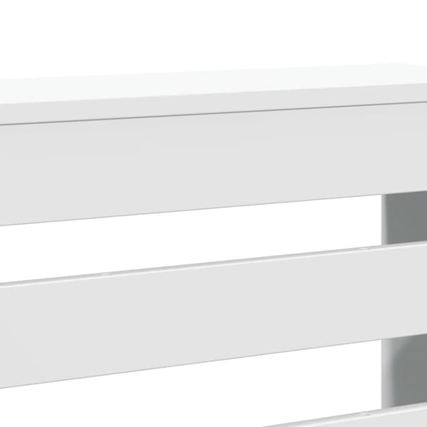vidaXL radiatorskjuler 78x20x82 cm konstrueret træ hvid