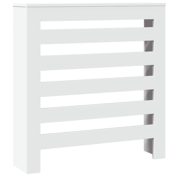 vidaXL radiatorskjuler 78x20x82 cm konstrueret træ hvid