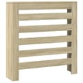 Miniatyrbilde 3 av 10: vidaXL Radiatordeksel sonoma eik 78x20x82 cm konstruert tre