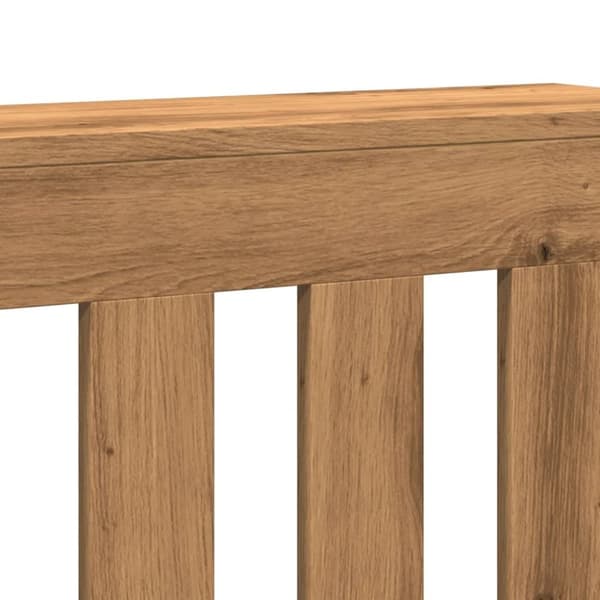 vidaXL Radiatordeksel artisan eik 175x20x82 cm konstruert tre
