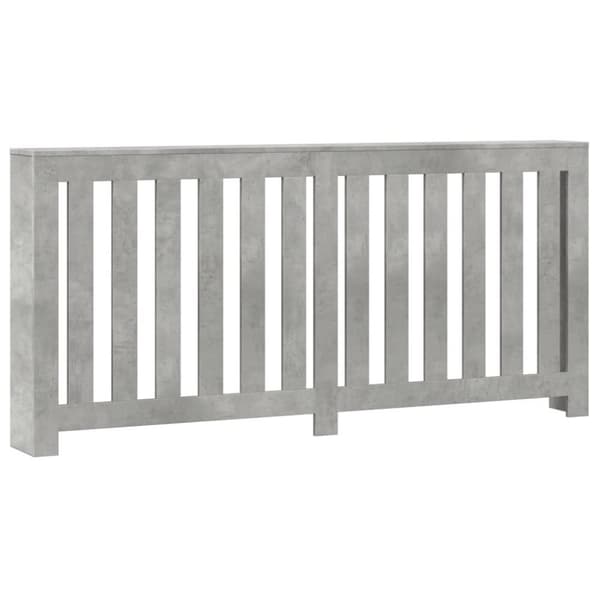 vidaXL Radiatordeksel betonggrå 175x20x82 cm konstruert tre