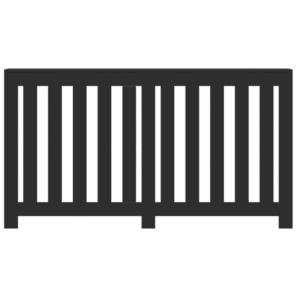 vidaXL radiatorskjuler 149x20x82 cm konstrueret træ sort