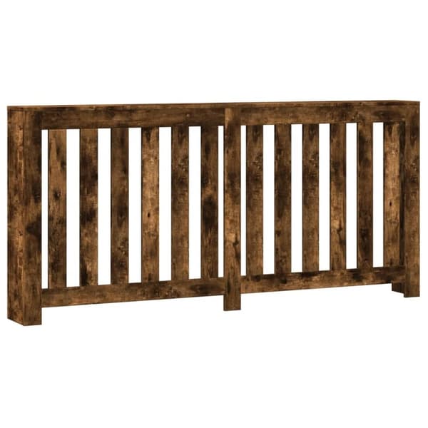 vidaXL radiatorskjuler 175x20x82 cm konstrueret træ røget egetræsfarve
