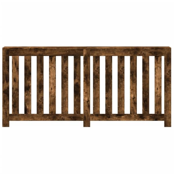 vidaXL radiatorskjuler 175x20x82 cm konstrueret træ røget egetræsfarve