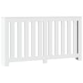 Miniatyrbilde 3 av 10: vidaXL Radiatordeksel hvit 149x20x82 cm konstruert tre
