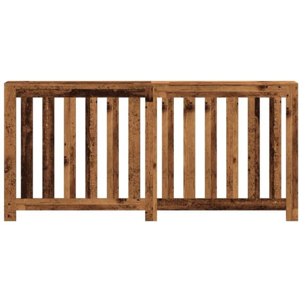 vidaXL Radiatordeksel gammelt tre 175x20x82 cm konstruert tre