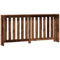 Miniatyrbilde 6 av 10: vidaXL Radiatordeksel gammelt tre 175x20x82 cm konstruert tre