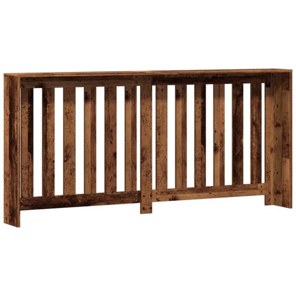 vidaXL Radiatordeksel gammelt tre 175x20x82 cm konstruert tre